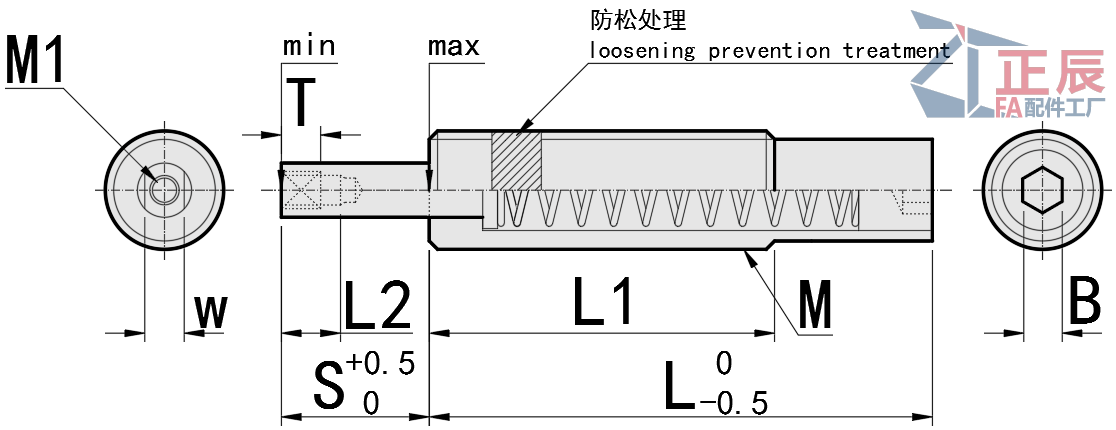 ลูกดันสปริง ต๊าปเกลียว PJLTP PJHTP