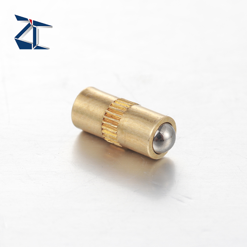 คุณภาพสูง Double-Sided Ball Nose Plunger Pins ทองเหลืองสปริงโหลด Ball Plunger