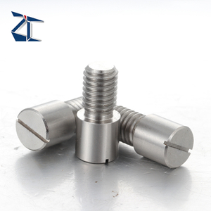 หมุดกำหนดตำแหน่งหัวขนาดใหญ่ ปลายแบน หัวกลม พร้อมช่องแบน ก้านเกลียว JPLB