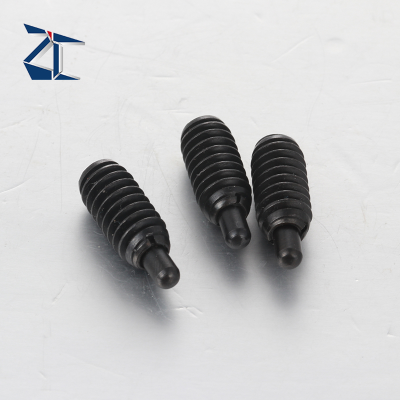 ลูกดันสปริงพร้อมพินและการวัดนิ้วหกเหลี่ยม