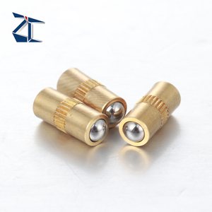 คุณภาพสูง Double-Sided Ball Nose Plunger Pins ทองเหลืองสปริงโหลด Ball Plunger