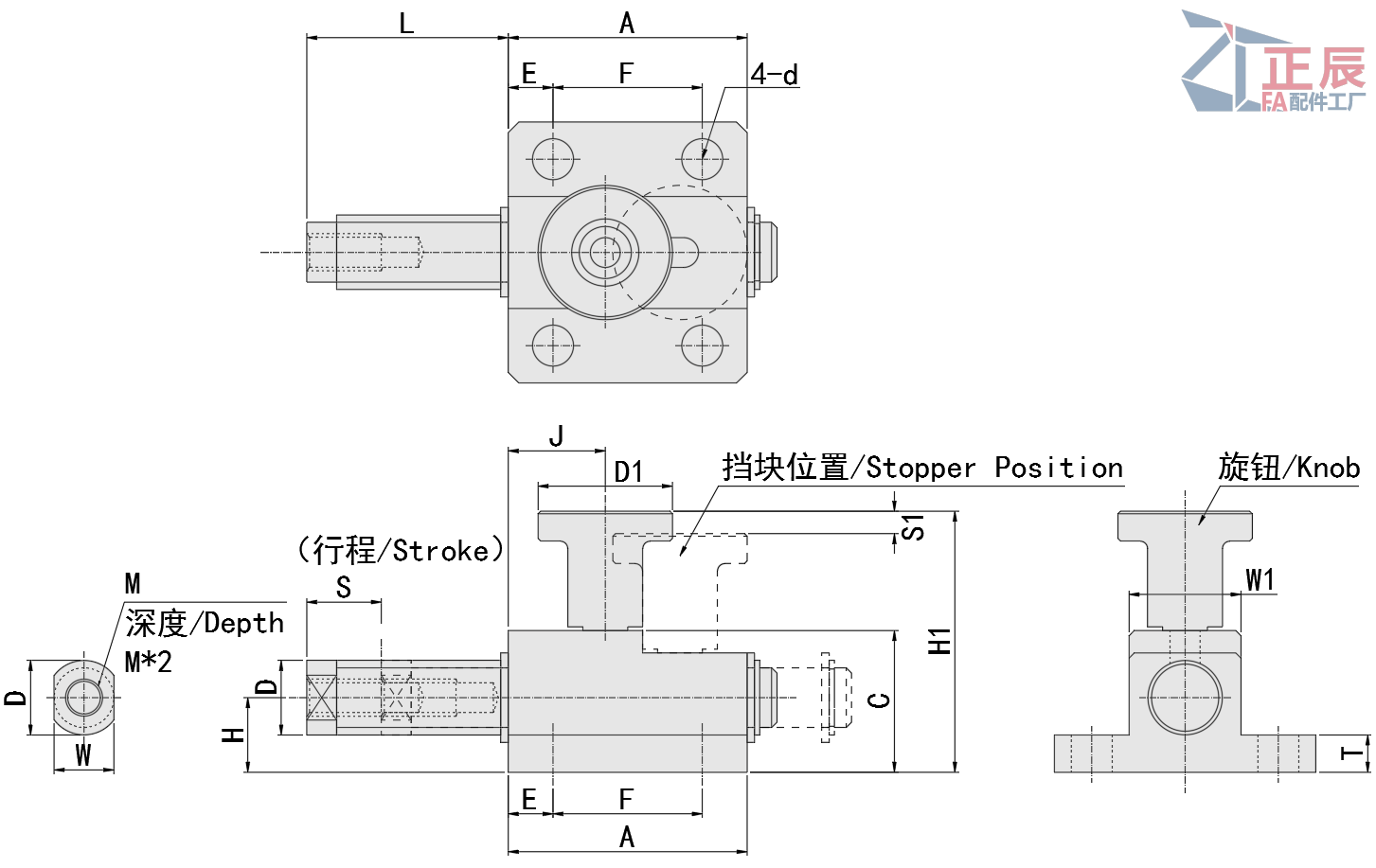 หมุดนำสปริงโหลด ZGPL