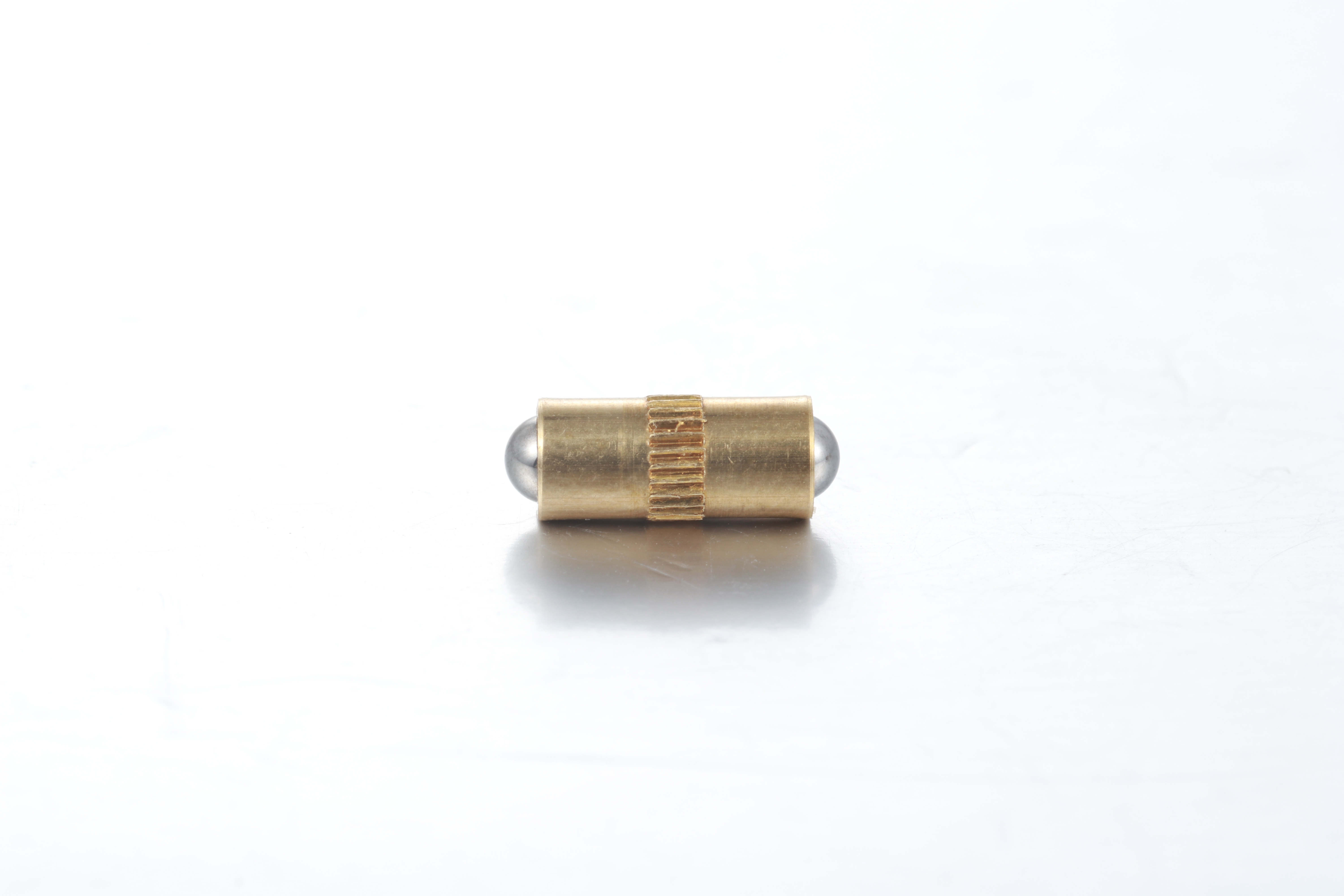 ลูกดันสปริงปลายคู่ทองเหลือง 