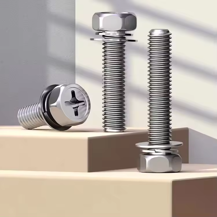 คอนเนคเตอร์ PCD สล็อตหัวหกเหลี่ยมพร้อมแหวนรองที่แนบมา SS รวมสกรูรวม