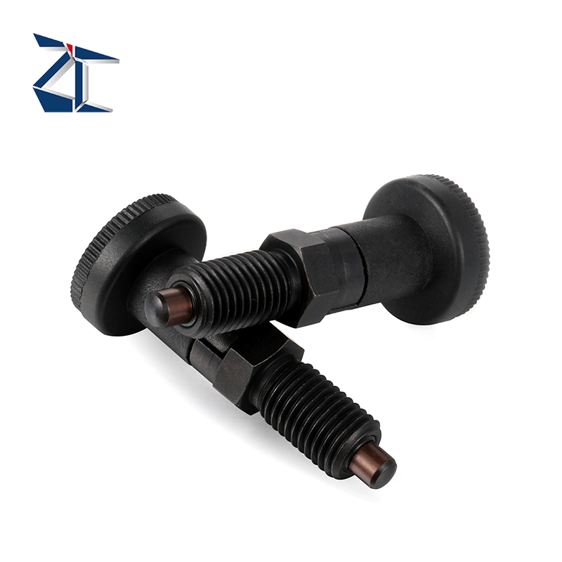 หมุดกำหนดตำแหน่งแบบสปริงโหลด เกลียวละเอียด ชนิดคืน PXAS